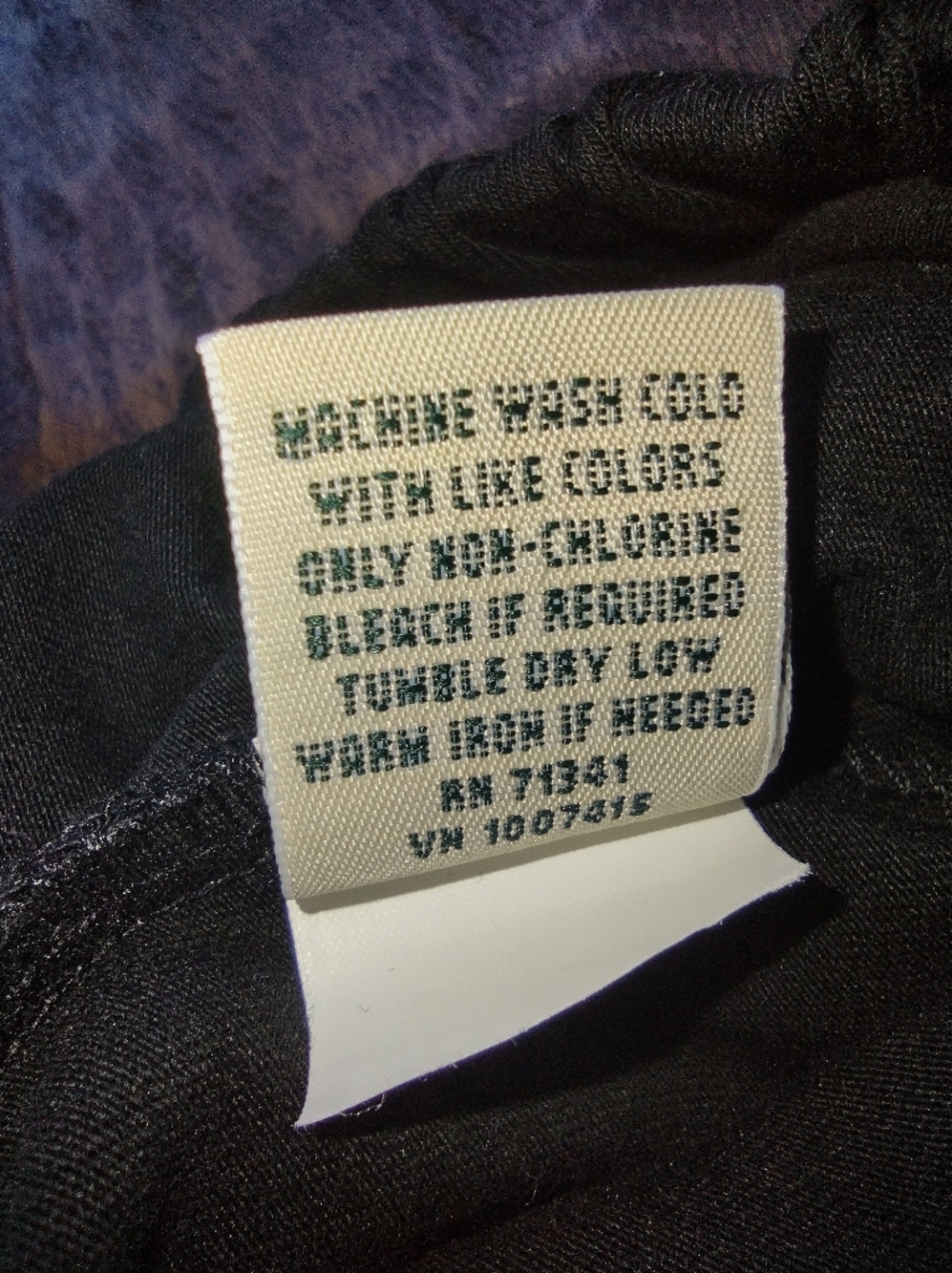 LL Bean Black Tapered Pants Size Medium (Medium Tall Length) - Picture 6 of 9